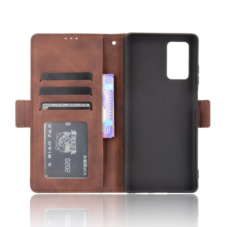 For Blackview A100 Skin Feel Calf Pattern Horizontal Flip Leather Case with Holder & Card Slots & Photo Frame(Brown) by buy2fix
