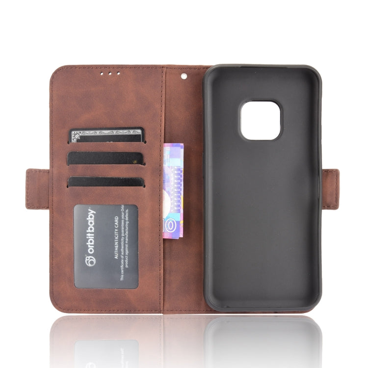 For Nokia XR20 Skin Feel Calf Pattern Horizontal Flip Leather Case with Holder & Card Slots & Photo Frame(Brown) by buy2fix