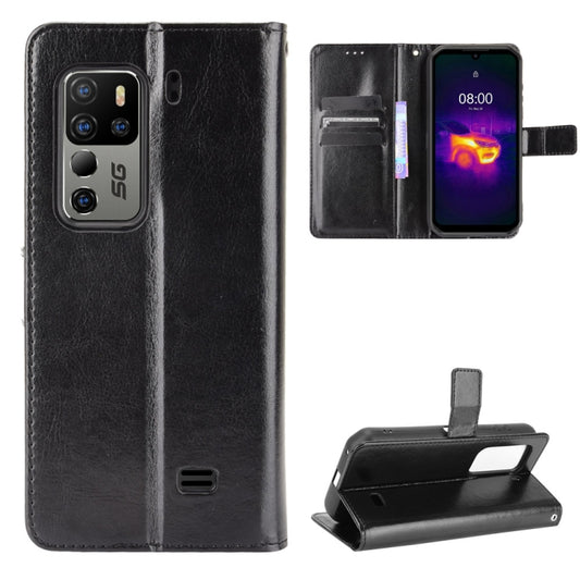 For Ulefone Armor 11 5G/11T 5G Crazy Horse Texture Horizontal Flip Leather Case with Holder & Card Slots & Lanyard(Black) - Ulefone Cases by buy2fix | Online Shopping UK | buy2fix
