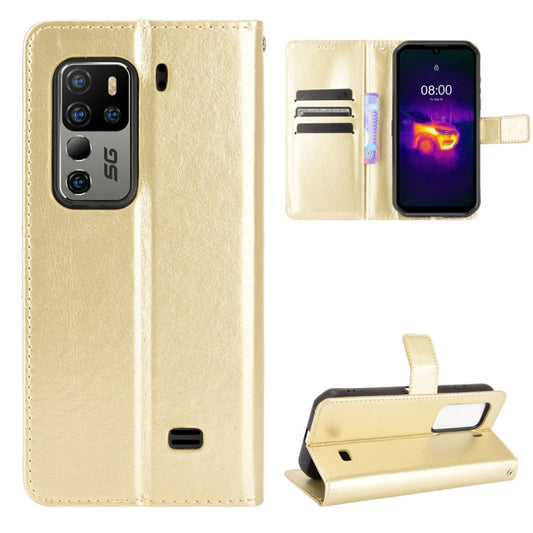 For Ulefone Armor 11 5G/11T 5G Crazy Horse Texture Horizontal Flip Leather Case with Holder & Card Slots & Lanyard(Gold) - Ulefone Cases by buy2fix | Online Shopping UK | buy2fix