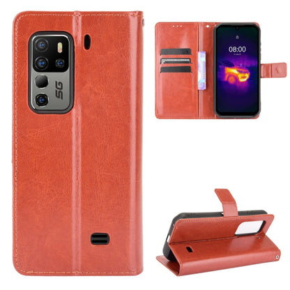 For Ulefone Armor 11 5G/11T 5G Crazy Horse Texture Horizontal Flip Leather Case with Holder & Card Slots & Lanyard(Brown) by buy2fix