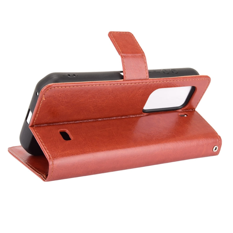 For Ulefone Armor 11 5G/11T 5G Crazy Horse Texture Horizontal Flip Leather Case with Holder & Card Slots & Lanyard(Brown) by buy2fix