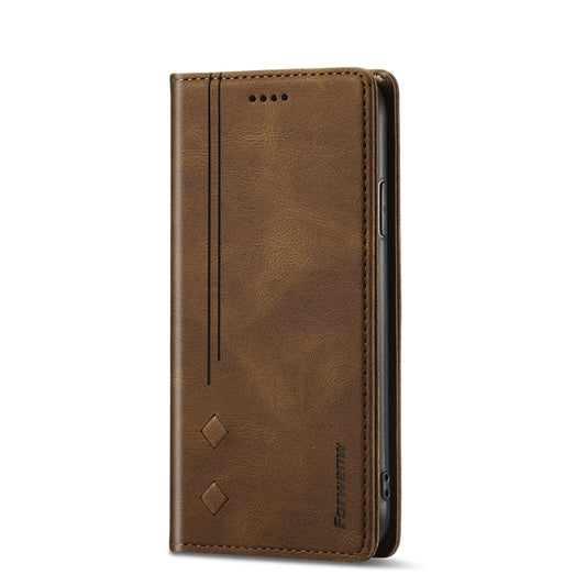 For iPhone 11 Forwenw F2 Series Magnetic Horizontal Flip Leather Case with Holder & Card Slots & Wallet (Brown) - iPhone 11 Cases by Forwenw | Online Shopping UK | buy2fix