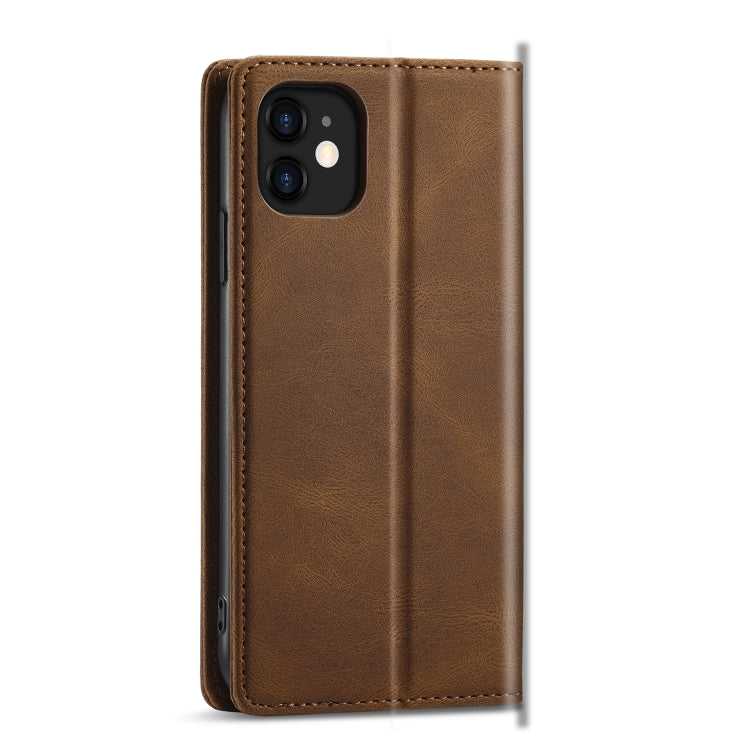 For iPhone 11 Forwenw F2 Series Magnetic Horizontal Flip Leather Case with Holder & Card Slots & Wallet (Brown) - iPhone 11 Cases by Forwenw | Online Shopping UK | buy2fix