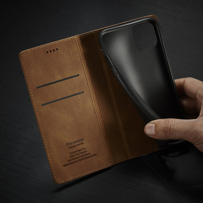 For iPhone 11 Forwenw F2 Series Magnetic Horizontal Flip Leather Case with Holder & Card Slots & Wallet (Brown) - iPhone 11 Cases by Forwenw | Online Shopping UK | buy2fix