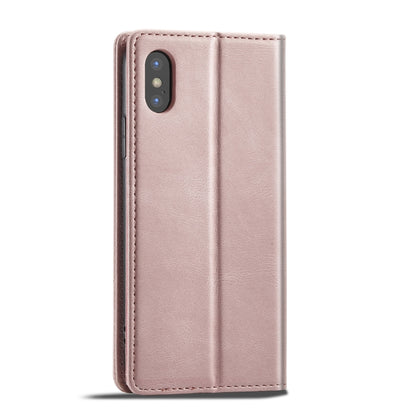 For iPhone XS Max Forwenw F2 Series Magnetic Horizontal Flip Leather Case with Holder & Card Slots & Wallet(Rose Gold) - More iPhone Cases by Forwenw | Online Shopping UK | buy2fix