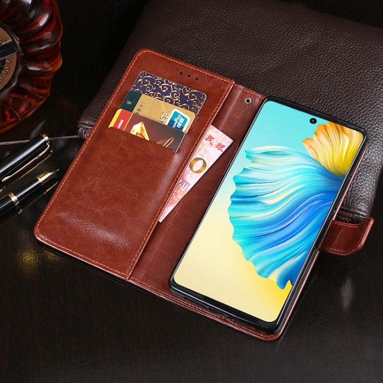 idewei Crazy Horse Texture Horizontal Flip Leather Case with Holder & Card Slots & Wallet For Tecno Camon 17P(Red) - Tecno Cases by idewei | Online Shopping UK | buy2fix