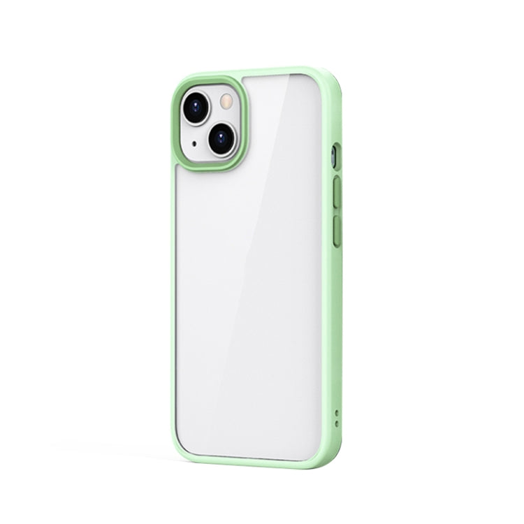 For iPhone 13 mini Ming Shield Hybrid Frosted Transparent PC + TPU Scratchproof Shockproof Case (Light Green) by buy2fix