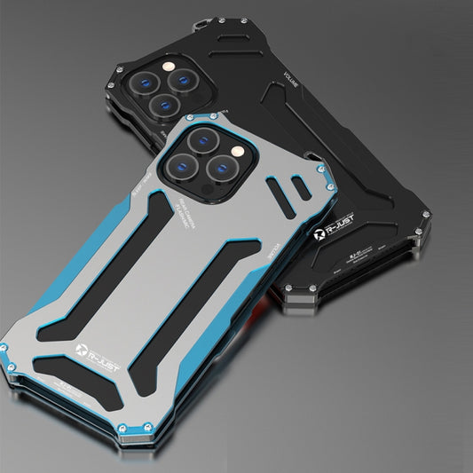 For iPhone 13 Pro Max R-JUST Shockproof Armor Metal Protective Case (Black) - iPhone 13 Pro Max Cases by R-JUST | Online Shopping UK | buy2fix