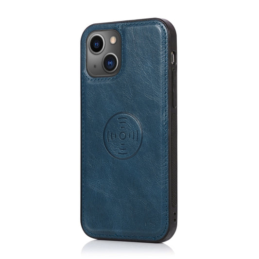 For iPhone 13 Strong Magnetic Detachable Horizontal Flip Leather Case with Card Slots & Wallet(Blue) by buy2fix