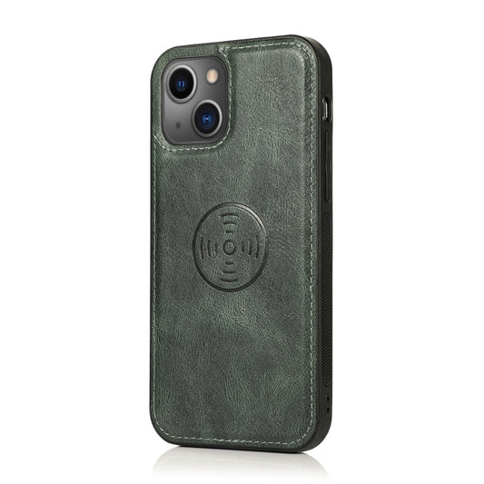 For iPhone 13 mini Strong Magnetic Detachable Horizontal Flip Leather Case with Card Slots & Wallet For  iPhone 13 Mini(Green) - iPhone 13 mini Cases by buy2fix | Online Shopping UK | buy2fix
