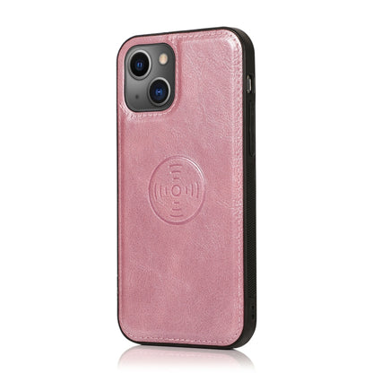For iPhone 13 mini Strong Magnetic Detachable Horizontal Flip Leather Case with Card Slots & Wallet For iPhone 13 Mini(Rose Gold) by buy2fix