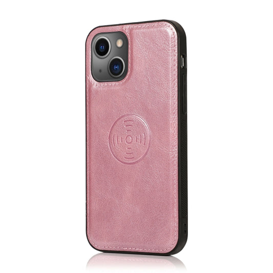 For iPhone 13 mini Strong Magnetic Detachable Horizontal Flip Leather Case with Card Slots & Wallet For iPhone 13 Mini(Rose Gold) by buy2fix