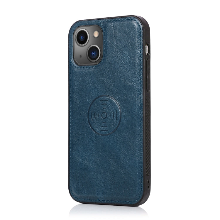 For iPhone 13 Pro Strong Magnetic Detachable Horizontal Flip Leather Case with Card Slots & Wallet (Blue) - iPhone 13 Pro Cases by buy2fix | Online Shopping UK | buy2fix