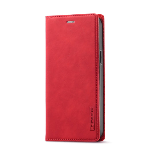 For iPhone 13 Pro Max LC.IMEEKE Strong Magnetic PU + Matte TPU Horizontal Flip Leather Case with Holder & Card Slots & Wallet (Red) - iPhone 13 Pro Max Cases by LC.IMEEKE | Online Shopping UK | buy2fix