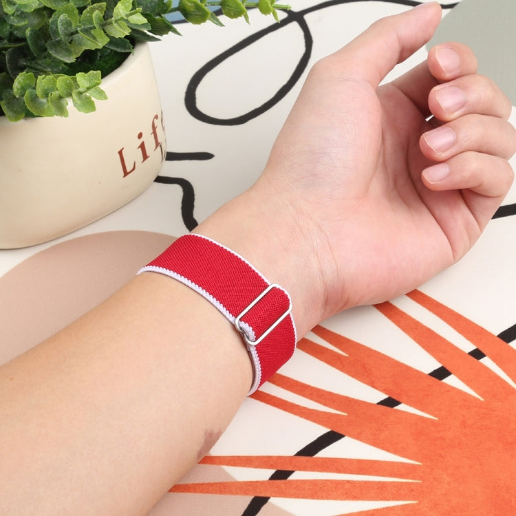 High Elastic Nylon Watch Band For Apple Watch Ultra 49mm&Watch Ultra 2 49mm / Series 9&8&7 45mm / SE 3&SE 2&6&SE&5&4 44mm / 3&2&1 42mm(Japan) by buy2fix