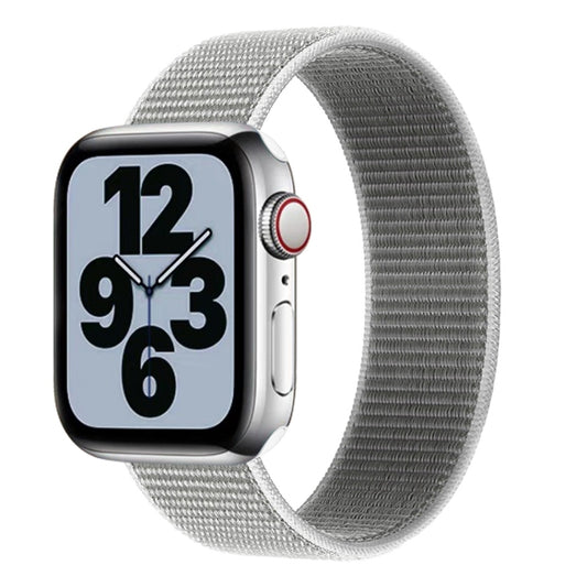 Single Lap Nylon Watch Band, Size: XS 135mm For Apple Watch Ultra 49mm&Watch Ultra 2 49mm / Series 9&8&7 45mm / SE 3&SE 2&6&SE&5&4 44mm / 3&2&1 42mm(Seashell) by buy2fix