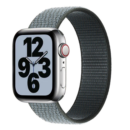 Single Lap Nylon Watch Band, Size: L 165mm For Apple Watch Ultra 49mm&Watch Ultra 2 49mm / Series 9&8&7 45mm / SE 3&SE 2&6&SE&5&4 44mm / 3&2&1 42mm(Storm Grey) by buy2fix