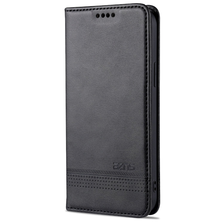 For iPhone 13 Pro Max AZNS Magnetic Calf Texture Horizontal Flip Leather Case with Card Slots & Holder & Wallet (Black) - iPhone 13 Pro Max Cases by AZNS | Online Shopping UK | buy2fix
