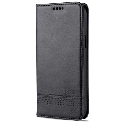 For iPhone 13 Pro Max AZNS Magnetic Calf Texture Horizontal Flip Leather Case with Card Slots & Holder & Wallet (Black) - iPhone 13 Pro Max Cases by AZNS | Online Shopping UK | buy2fix