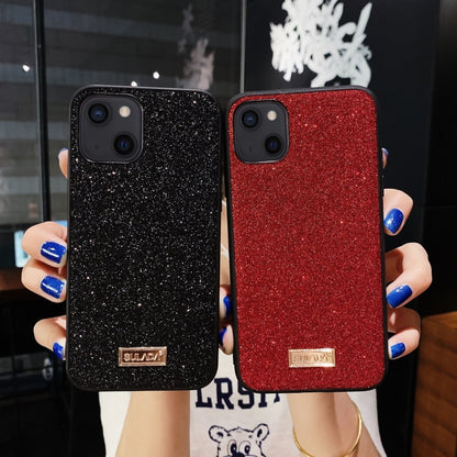 For iPhone 13 mini SULADA Shockproof TPU + Handmade Leather Case (Gold) - iPhone 13 mini Cases by SULADA | Online Shopping UK | buy2fix