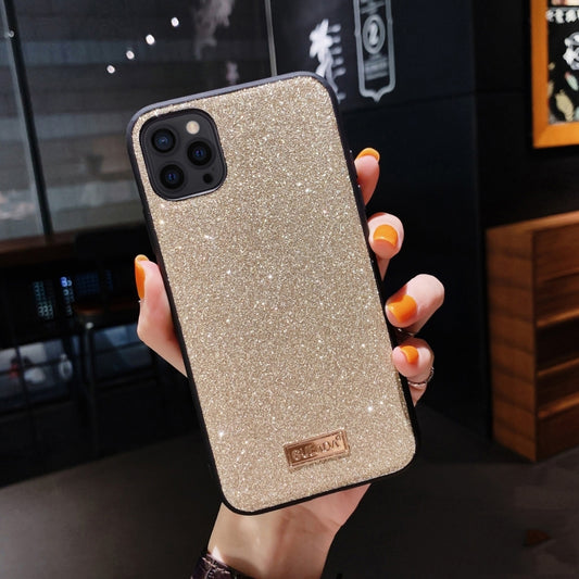 For iPhone 13 Pro Max SULADA Shockproof TPU + Handmade Leather Case (Gold) - iPhone 13 Pro Max Cases by SULADA | Online Shopping UK | buy2fix