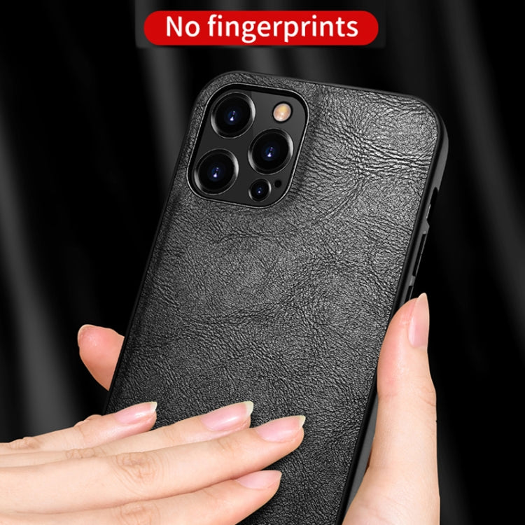 For iPhone 13 mini SULADA Shockproof TPU + Handmade Leather Protective Case (Red) - iPhone 13 mini Cases by SULADA | Online Shopping UK | buy2fix