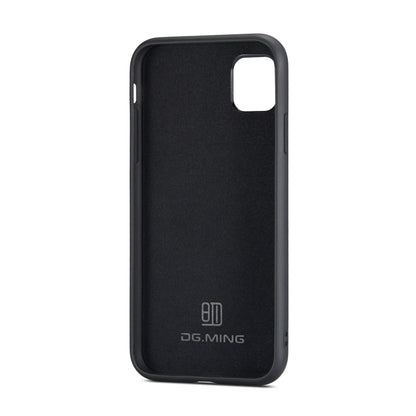 DG.MING M1 Series 3-Fold Multi Card Wallet  Back Cover Shockproof Case with Holder Function For iPhone 11(Coffee) - iPhone 11 Cases by DG.MING | Online Shopping UK | buy2fix