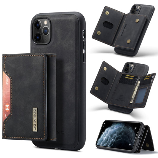 DG.MING M2 Series 3-Fold Multi Card Bag Back Cover Shockproof Case with Wallet & Holder Function For iPhone 11 Pro(Black) - iPhone 11 Pro Cases by DG.MING | Online Shopping UK | buy2fix