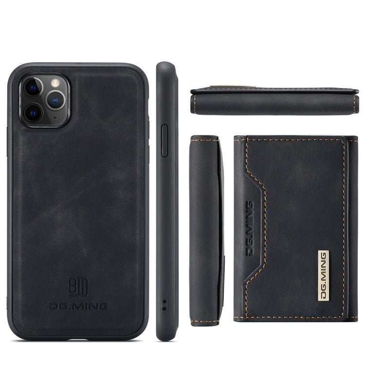 DG.MING M2 Series 3-Fold Multi Card Bag Back Cover Shockproof Case with Wallet & Holder Function For iPhone 11 Pro(Black) - iPhone 11 Pro Cases by DG.MING | Online Shopping UK | buy2fix