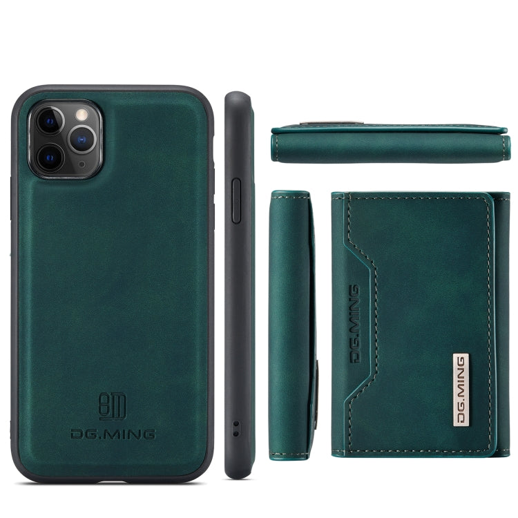 DG.MING M2 Series 3-Fold Multi Card Bag Back Cover Shockproof Case with Wallet & Holder Function For iPhone 11 Pro(Green) - iPhone 11 Pro Cases by DG.MING | Online Shopping UK | buy2fix