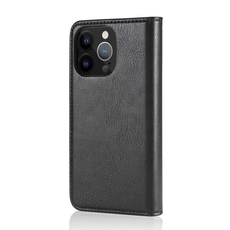 For iPhone 13 Pro DG.MING Crazy Horse Texture Flip Detachable Magnetic Leather Case with Holder & Card Slots & Wallet (Black) - iPhone 13 Pro Cases by DG.MING | Online Shopping UK | buy2fix