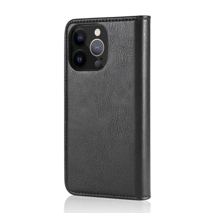 For iPhone 13 Pro DG.MING Crazy Horse Texture Flip Detachable Magnetic Leather Case with Holder & Card Slots & Wallet (Black) - iPhone 13 Pro Cases by DG.MING | Online Shopping UK | buy2fix