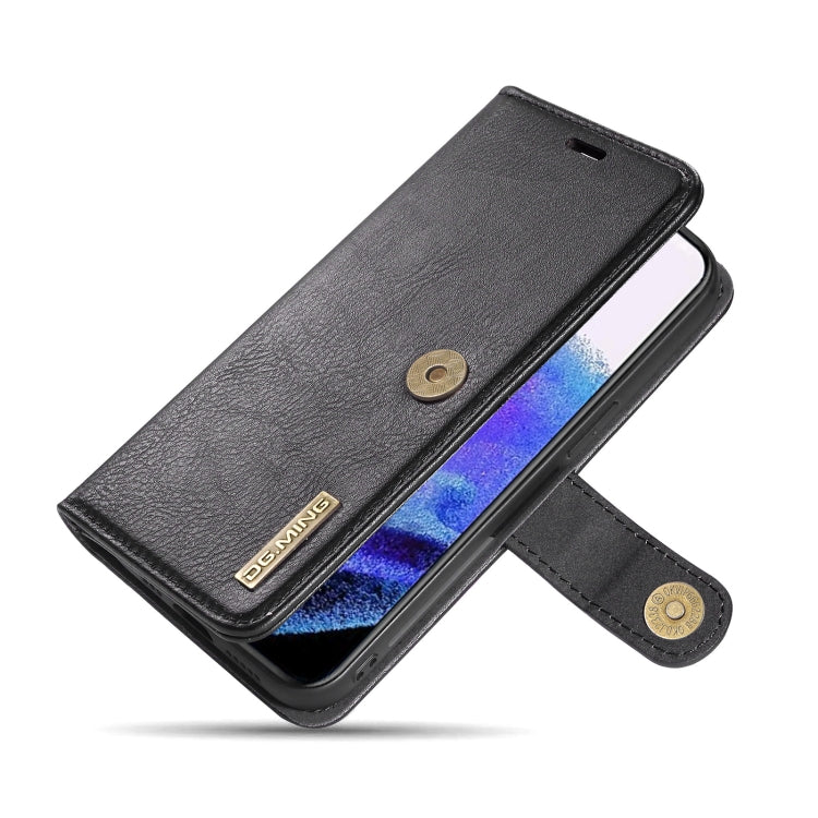 For iPhone 13 Pro DG.MING Crazy Horse Texture Flip Detachable Magnetic Leather Case with Holder & Card Slots & Wallet (Black) - iPhone 13 Pro Cases by DG.MING | Online Shopping UK | buy2fix