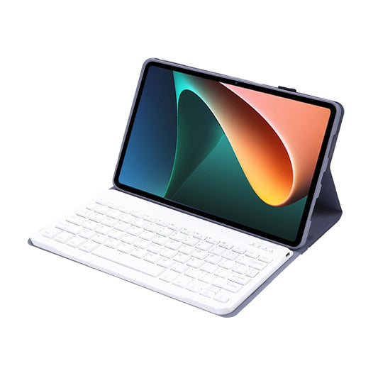 A0N5 Ultra-thin Detachable Lambskin Texture TPU Bluetooth Keyboard Leather Tablet Case with Holder For Xiaomi Pad 5 / 5 Pro(Purple) - Xiaomi Keyboard by buy2fix | Online Shopping UK | buy2fix