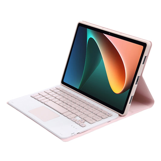 A0N5-A Ultra-thin Detachable Lambskin Texture TPU Bluetooth Keyboard Leather Tablet Case with Holder & Touchpad For Xiaomi Pad 5 / 5 Pro(Pink) - Xiaomi Keyboard by buy2fix | Online Shopping UK | buy2fix