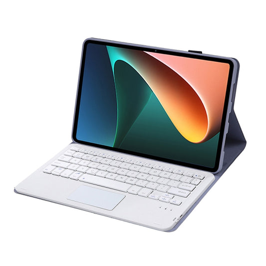 A0N5-A Ultra-thin Detachable Lambskin Texture TPU Bluetooth Keyboard Leather Tablet Case with Holder & Touchpad For Xiaomi Pad 5 / 5 Pro(Purple) - Xiaomi Keyboard by buy2fix | Online Shopping UK | buy2fix