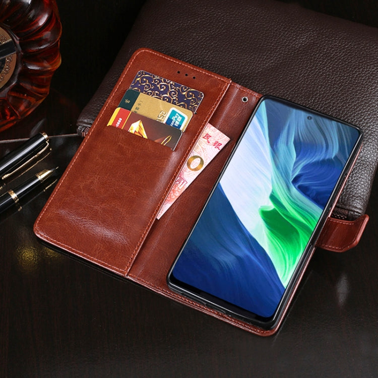 idewei Crazy Horse Texture Horizontal Flip Leather Case with Holder & Card Slots & Wallet For Infinix Note 10(Sky Blue) - Infinix Cases by idewei | Online Shopping UK | buy2fix