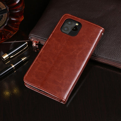 idewei Crazy Horse Texture Horizontal Flip Leather Case with Holder & Card Slots & Wallet For Oukitel C21 Pro(Brown) - More Brand by idewei | Online Shopping UK | buy2fix