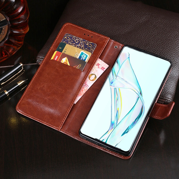 idewei Crazy Horse Texture Horizontal Flip Leather Case with Holder & Card Slots & Wallet For ZTE Axon 30 5G(Rose Red) - ZTE Cases by idewei | Online Shopping UK | buy2fix
