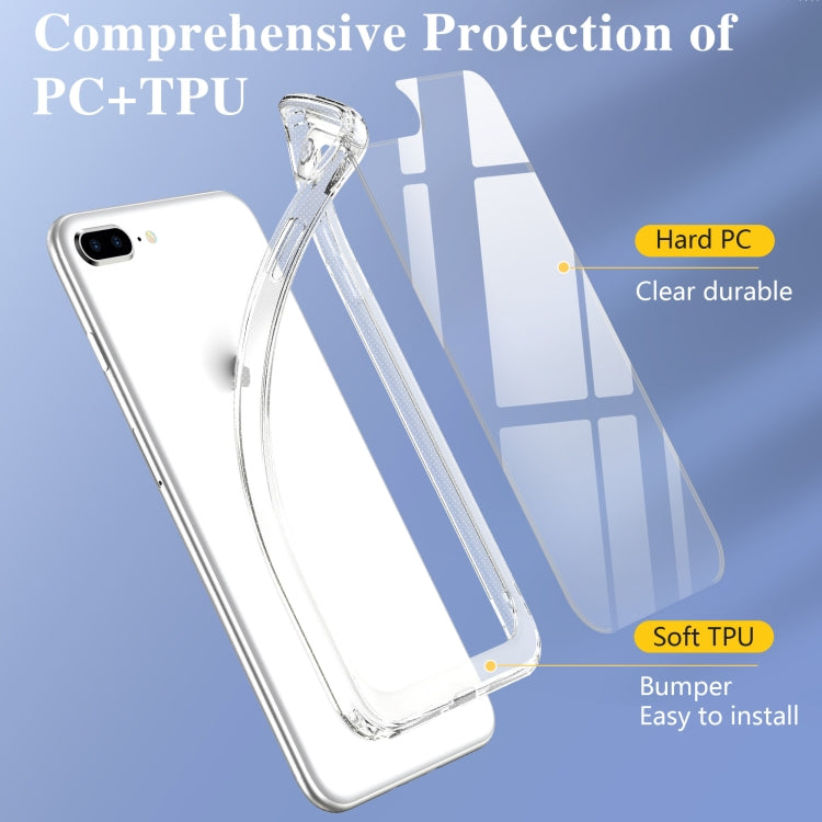 Crystal Clear Shockproof PC + TPU Protective Case For iPhone 8 Plus / 7 Plus(Transparent) by buy2fix