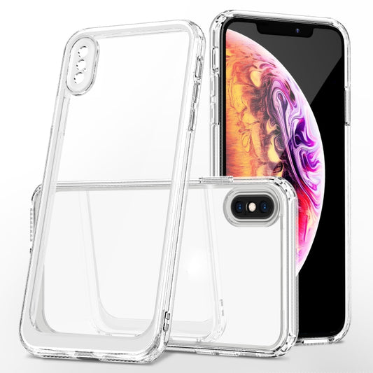 For iPhone XS Max Crystal Clear Shockproof PC + TPU Protective Case(Transparent) by buy2fix