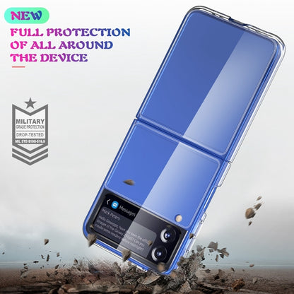 For Samsung Galaxy Z Flip3 5G Simple All-inclusive Clear Crystal Acrylic +TPU Shockproof Case by buy2fix