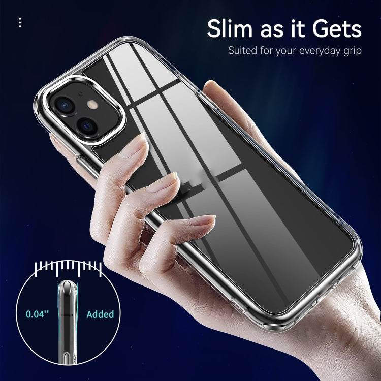 For iPhone 11 TPU + PC Transparent Shockproof Protective Case by buy2fix