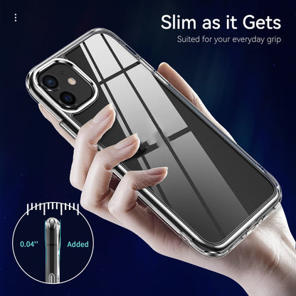 For iPhone 11 TPU + PC Transparent Shockproof Protective Case by buy2fix