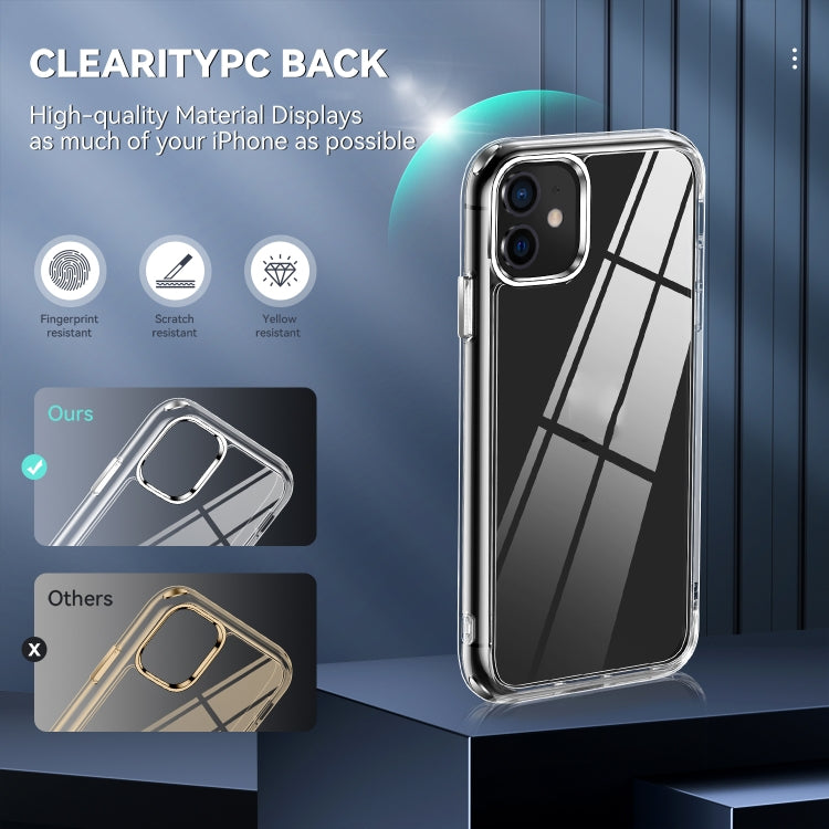 For iPhone 11 TPU + PC Transparent Shockproof Protective Case by buy2fix