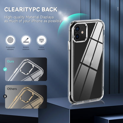 For iPhone 11 TPU + PC Transparent Shockproof Protective Case by buy2fix