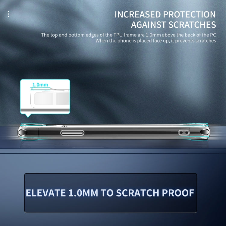 For iPhone 11 Pro Max TPU + PC Transparent Shockproof Protective Case by buy2fix