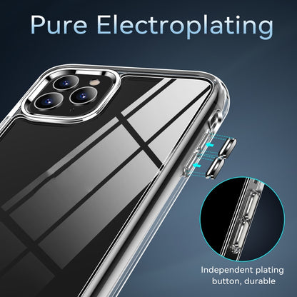 For iPhone 11 Pro Max TPU + PC Transparent Shockproof Protective Case by buy2fix