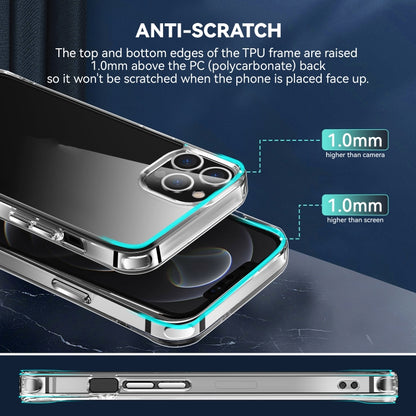 For iPhone 12 Pro Max TPU + PC Transparent Shockproof Protective Case by buy2fix